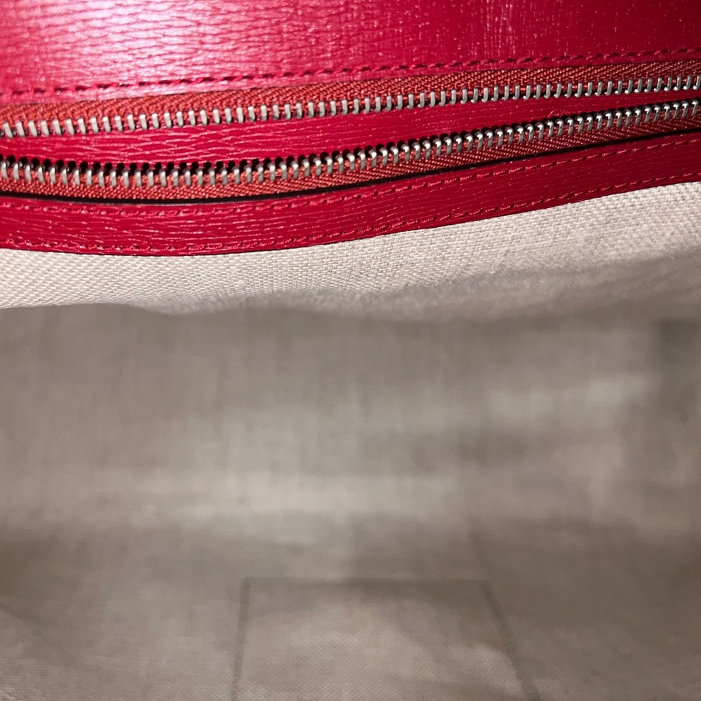 Authentic Gucci Leather Blooms Bamboo Daily Large Satchel - Picture 13 of 16